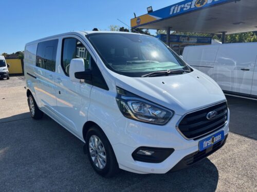 2022/22 FORD TRANSIT CUSTOM 300 LIMITED L2 H1 2.0 TDCi 130 CREW VAN ** SAMEDAY DRIVE-AWAY **